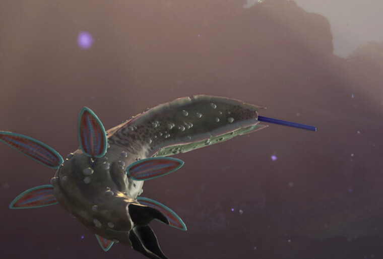 Official Subnautica 2 scanner-view fauna subject.