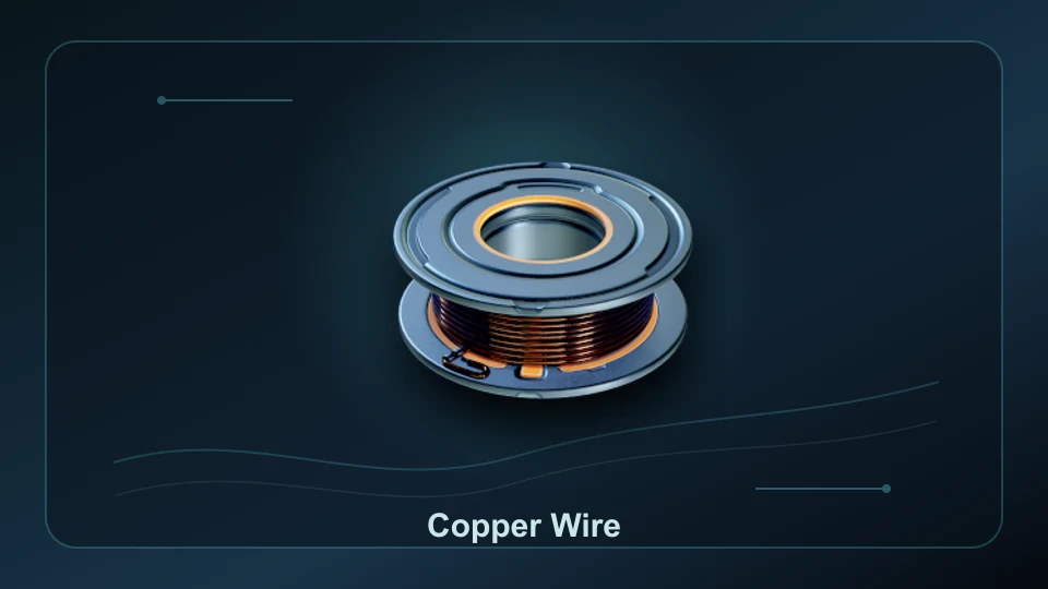 Subnautica 2 Copper Wire item render for the Habitat Builder electronics route.