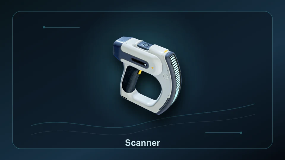 Subnautica 2 Scanner item render.