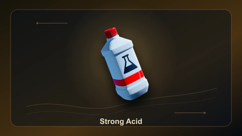 Subnautica 2 Strong Acid item render for later material planning.