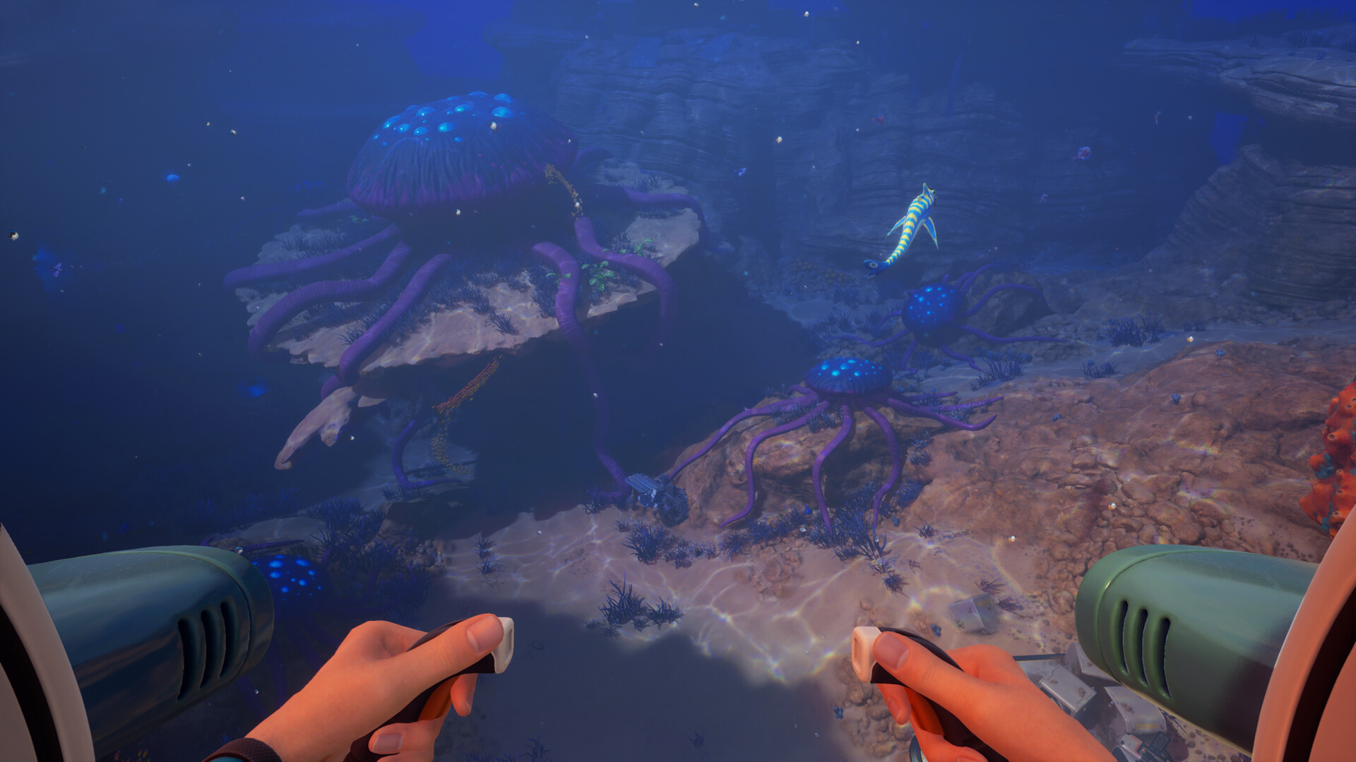 Subnautica 2 official screenshot: launch update tracker visual