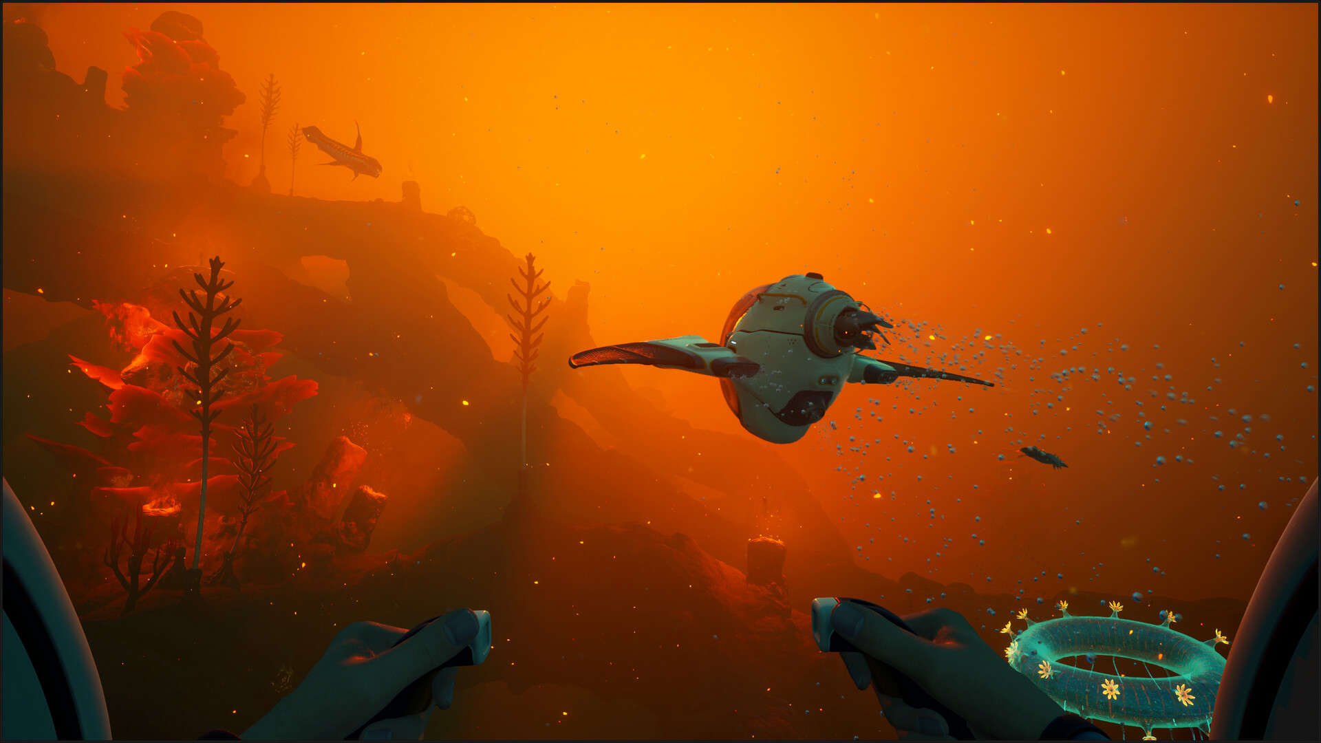 Subnautica 2 official screenshot: planning and tools visual